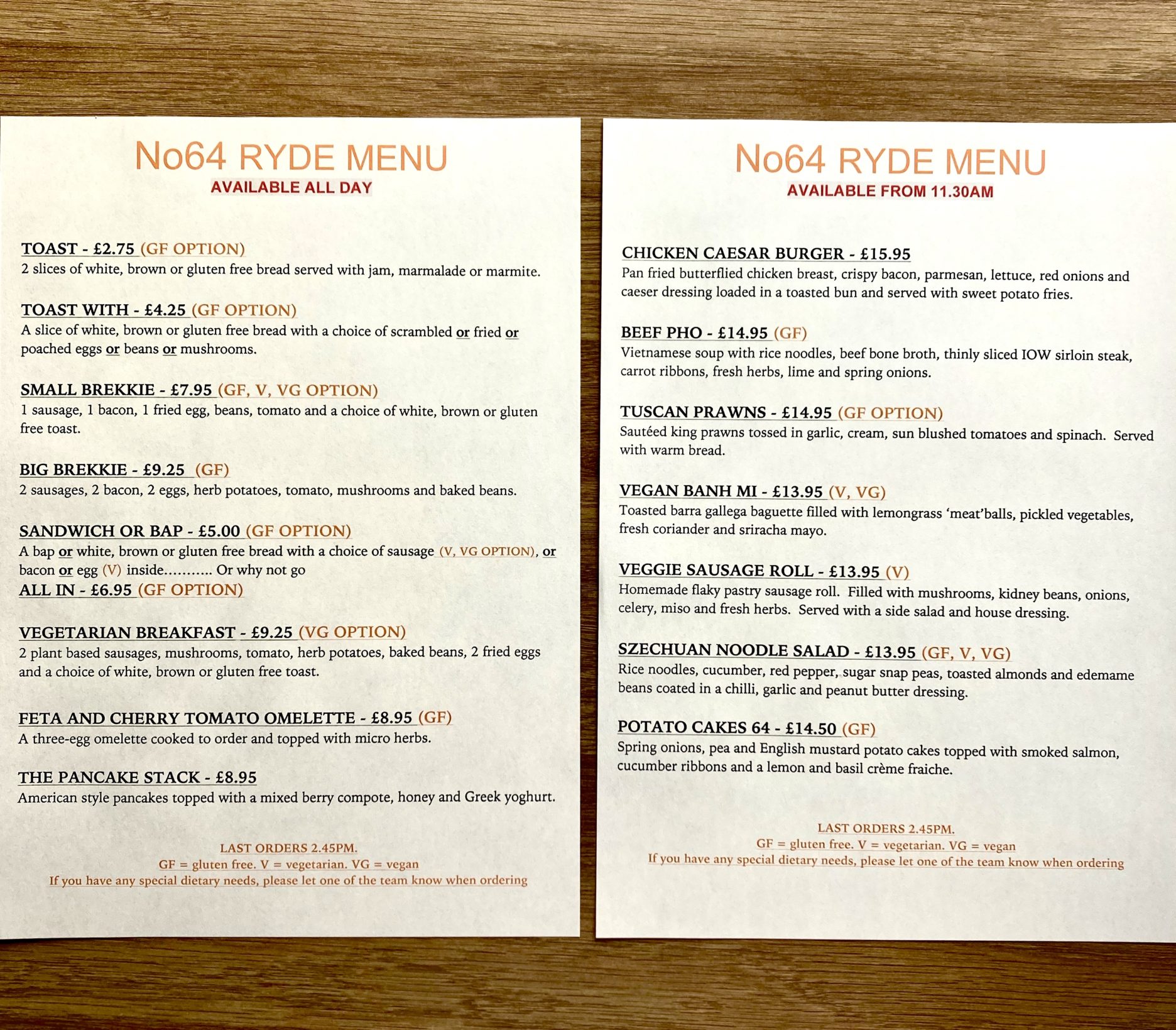 Eat & Drink | No64 Ryde | Your Perfect Coffee Shop